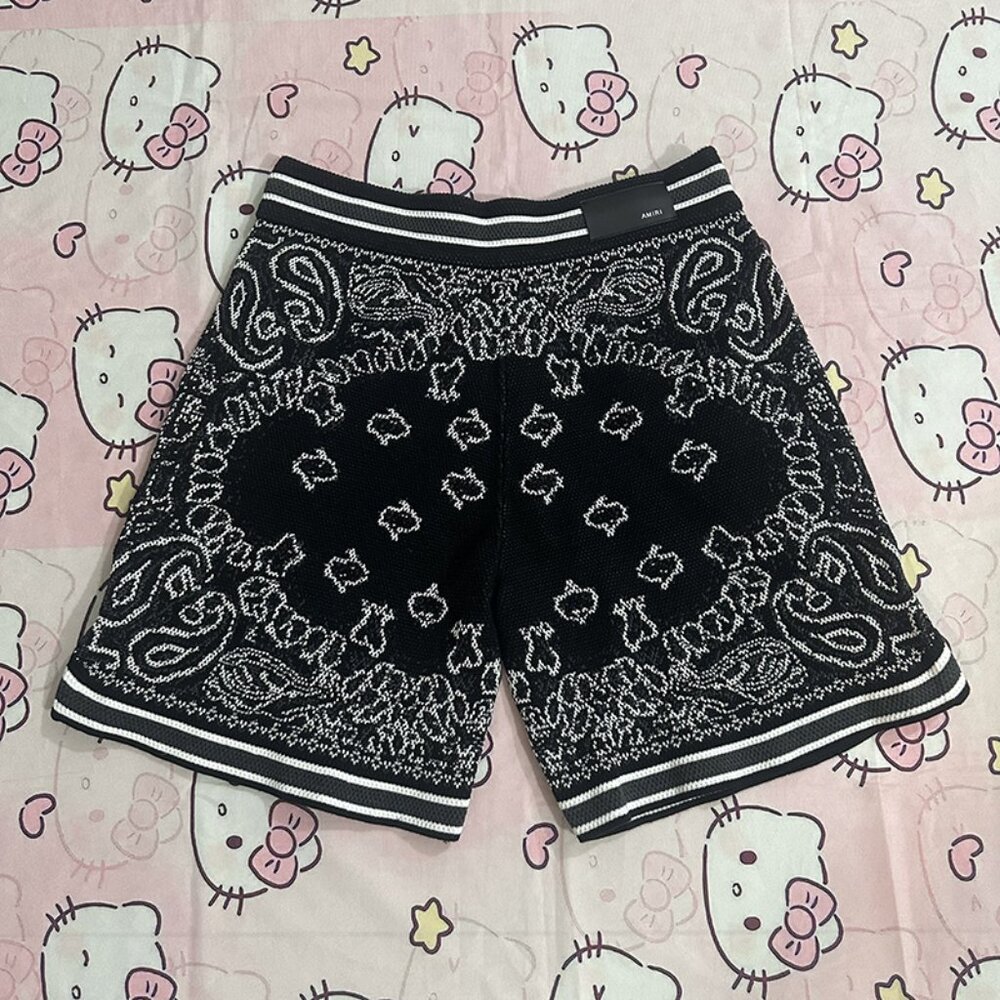 Amiri Pattern Embroidered Knitted Shorts - Picture 3 of 7
